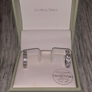 Swarovski small hoop earrings